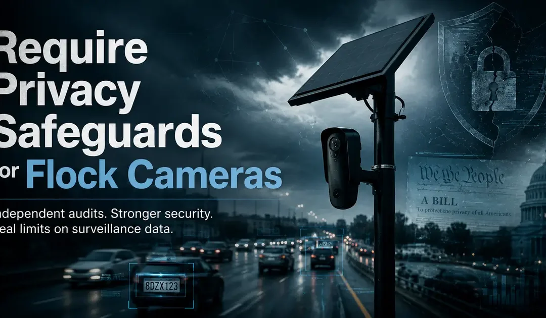 Flock Cameras Need Privacy Safeguards Before More Cities Buy In